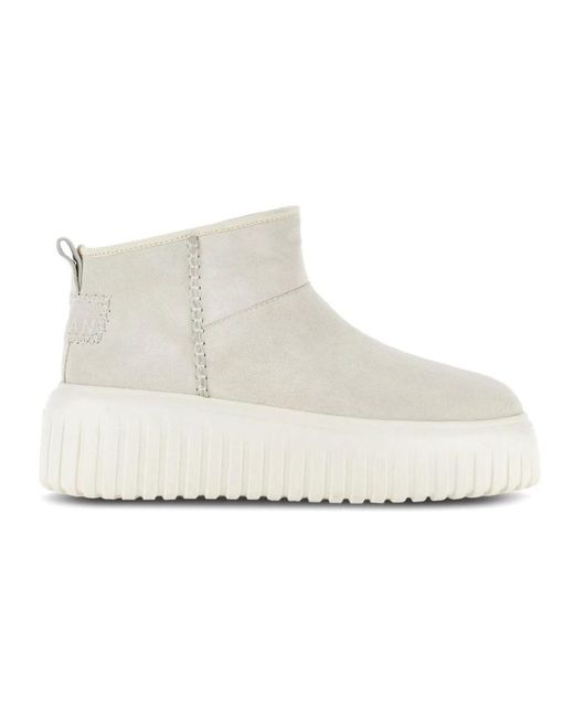 Hogan White Winter Boots