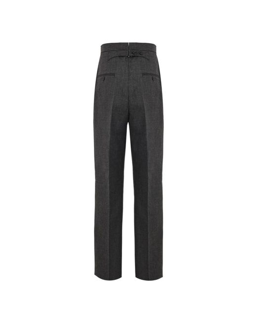 Thom Browne Broeken ,Grijs ,Wol Grijze Wollen Maatwerk Broek in het Gray voor heren