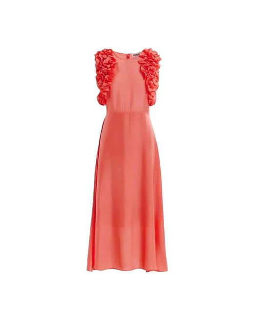 Essentiel Antwerp Red Rüschen Hexico Kleid