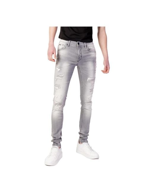 Antony Morato Gray Slim-Fit Jeans for men