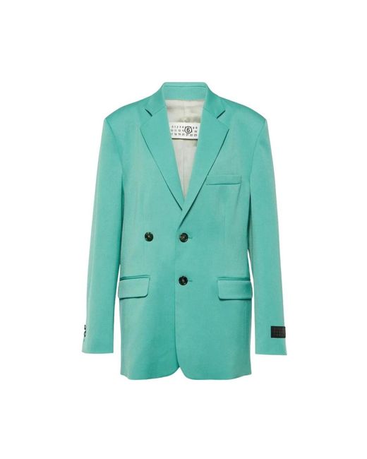 MM6 by Maison Margiela Green Blazers