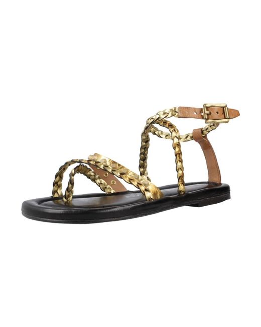 A.s.98 Metallic Stilvolle flache sandalen für frauen
