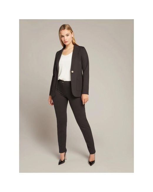 Elena Miro Black Milano Point Jacke