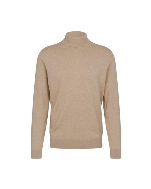 Bugatti R baumwoll-kaschmir-pullover in Natural für Herren