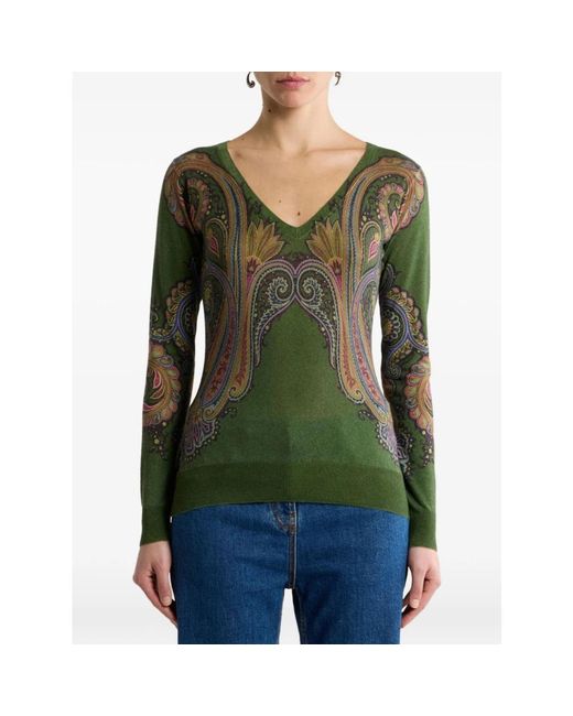 Etro Green Pullover
