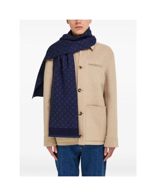 Ferragamo Blue Winter Scarves for men