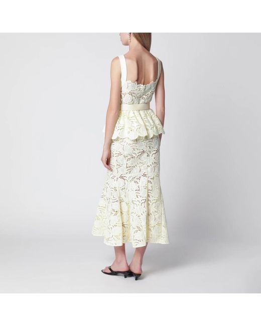Midi Dresses Self-Portrait de color Metallic