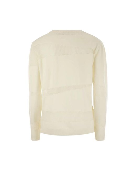 Fabiana Filippi White Round-Neck Knitwear