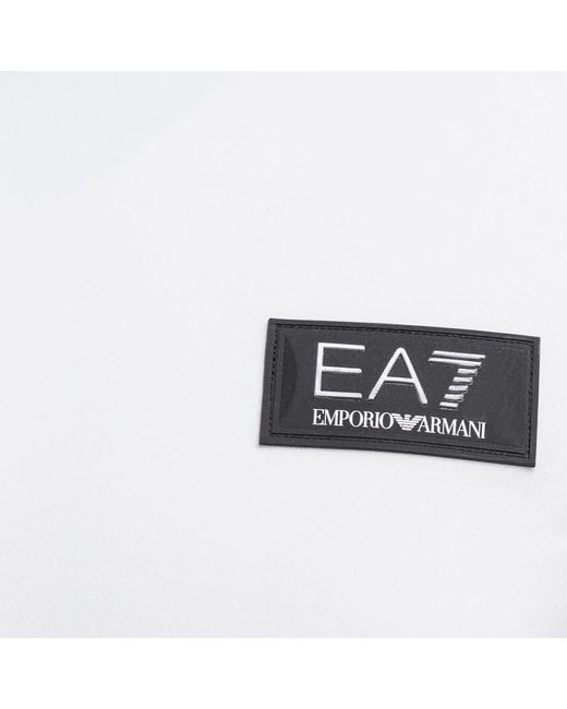 EA7 Tops ,Wit ,Polyester Modal T-Shirt Met Ronde Hals in het White voor heren