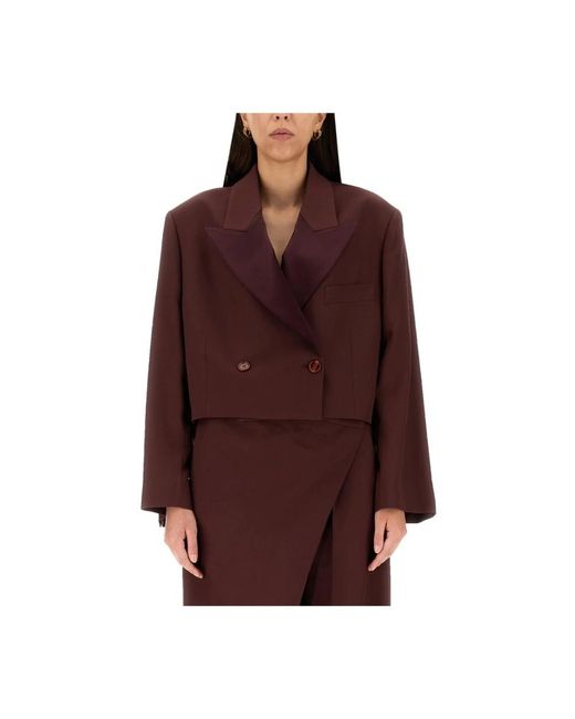 Acne Peaked Lapels Button Clos in het Brown