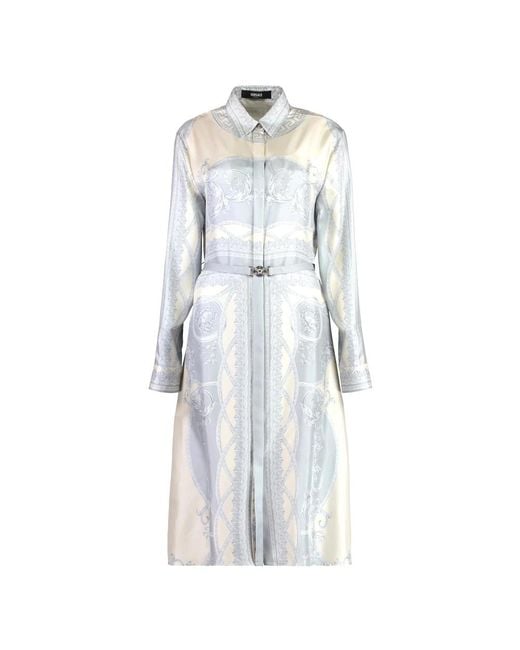 Shirt Dresses Versace en coloris Blue