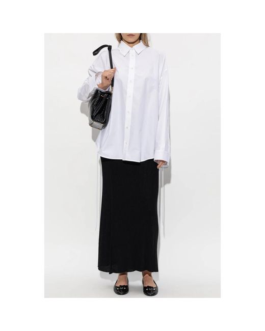 Balenciaga Oversized Overhemd in het White