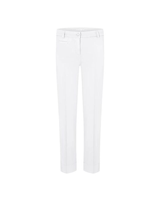 Jeans cropped alla moda di Cambio in White