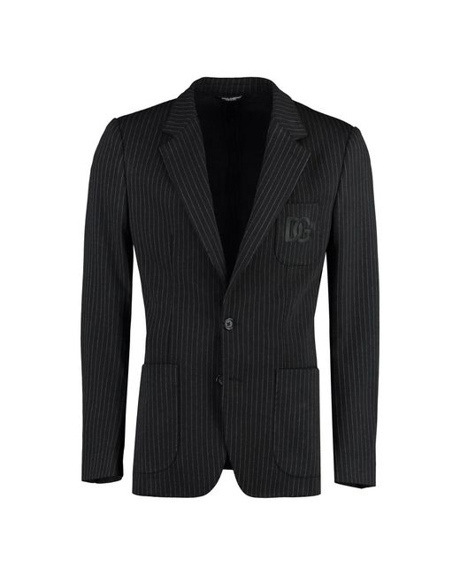 Dolce & Gabbana Black Blazers for men
