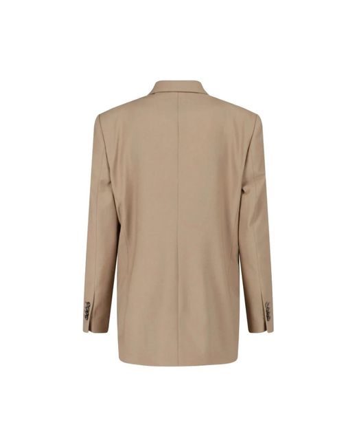 Lardini Cameron Double-Breasted Blazer in het Natural