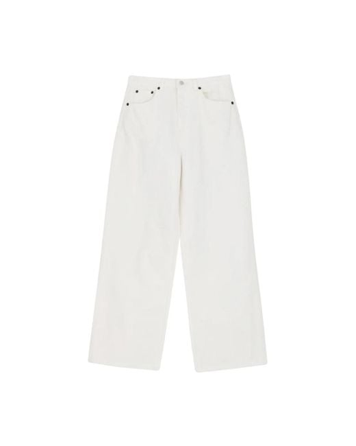 Skall Studio White Wide Jeans