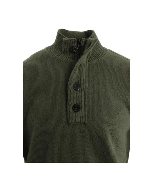 Stone Island Green Turtlenecks for men