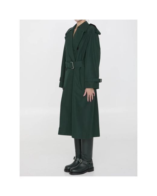Burberry Green Trench Coats