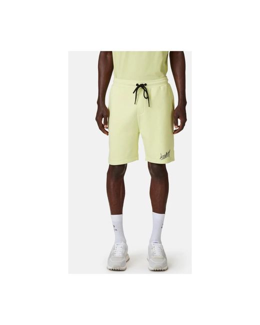 Iceberg Green Casual Shorts for men