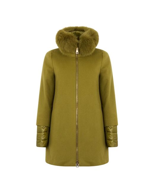 Single-Breasted Coats Herno en coloris Green