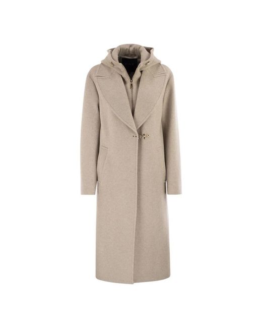 Fay Natural Single-Breasted Coats