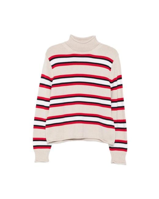 Semicouture Red Turtlenecks