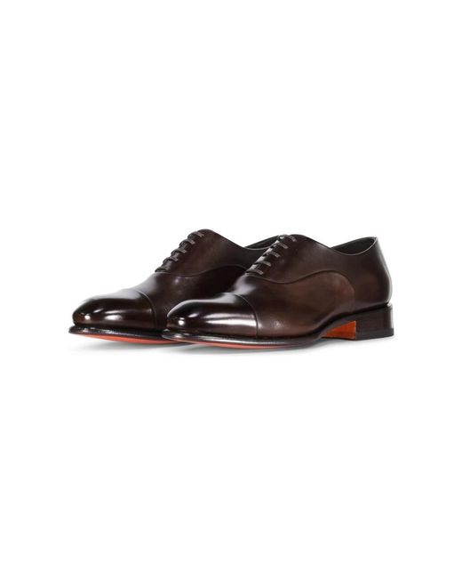 Santoni Brown Dress Shoes for men