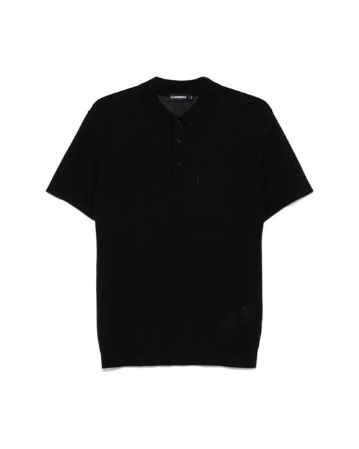 J.Lindeberg Black Polo Shirts for men