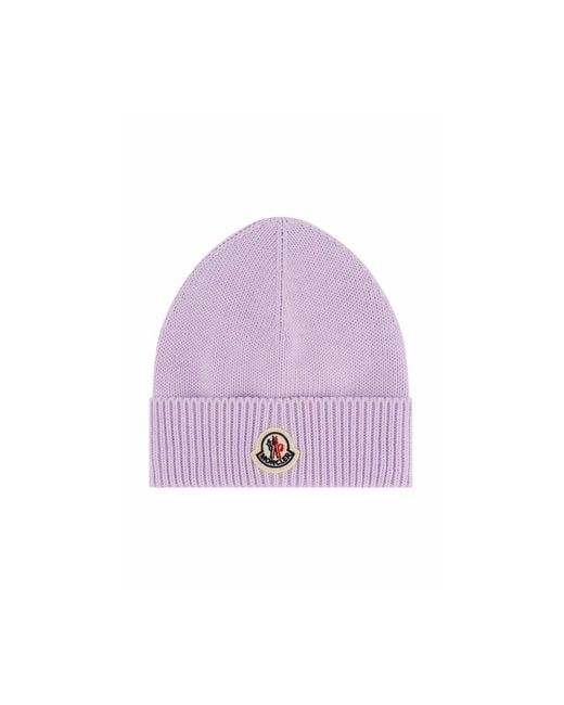 Moncler Purple Beanies
