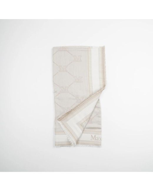 Max Mara White Winter Scarves