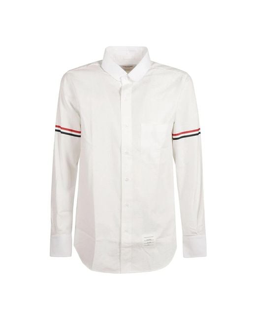 Casual Shirts di Thom Browne in White da Uomo