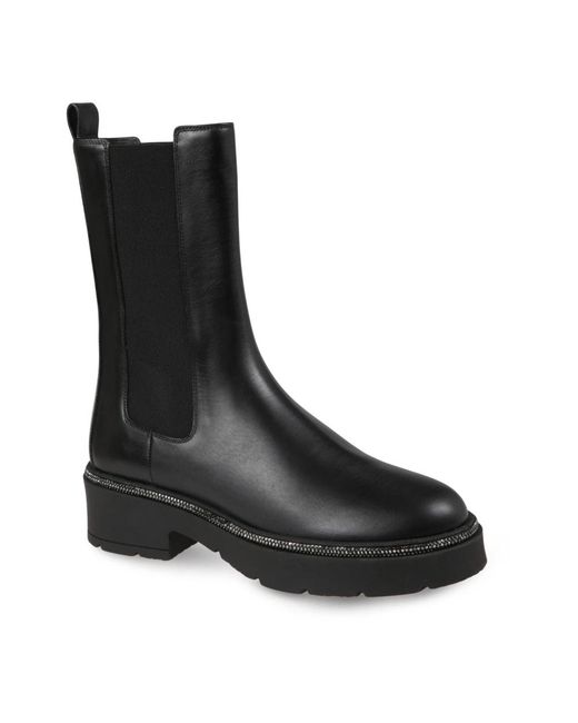 Rene Caovilla Black Chelsea Boots