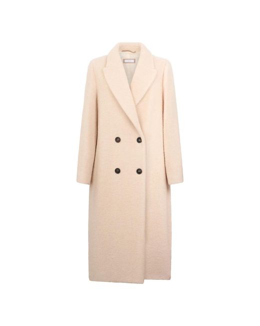 Peserico Natural Double-Breasted Coats