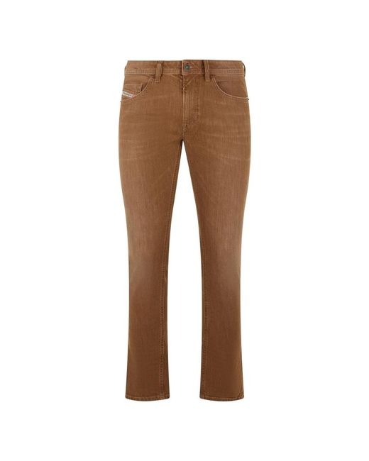 DIESEL Brown Straight Jeans for men