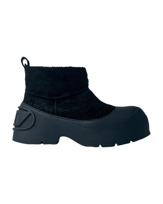 DIESEL Wildleder montone stiefel mit chunky sohle in Blue für Herren
