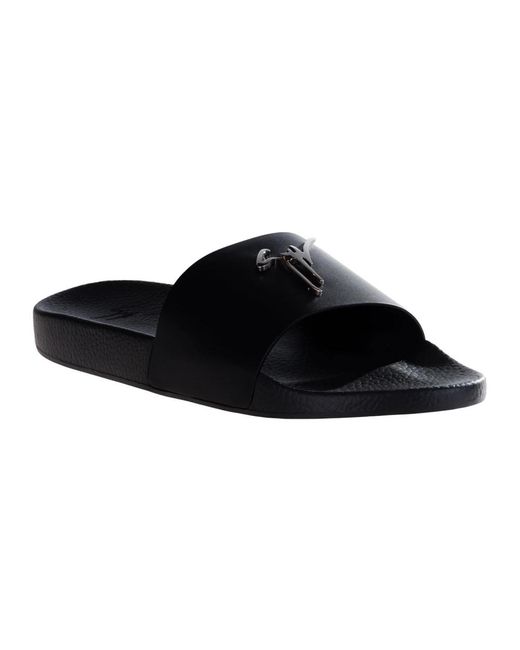 Giuseppe Zanotti Black Sliders