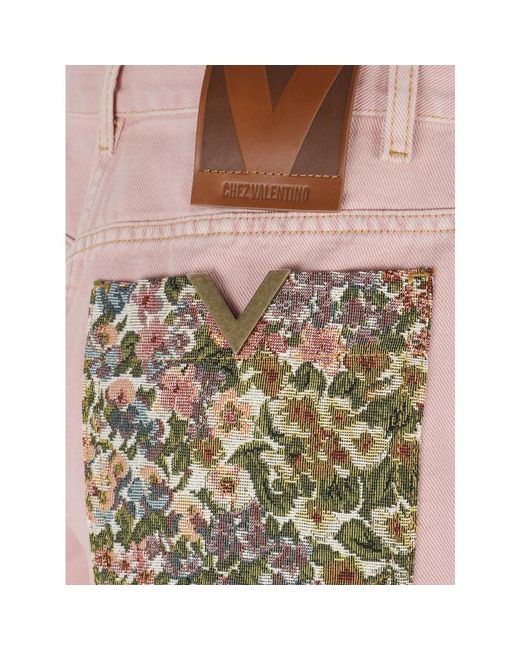 Valentino Garavani Pink Denim Shorts