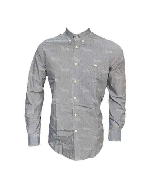 Harmont & Blaine Gray Casual Shirts for men
