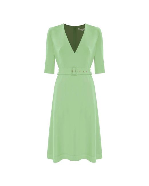 Kocca Green Elegantes Gürtel Maxikleid