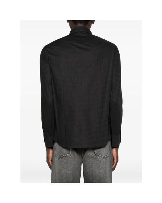 Emporio Armani Black Casual Shirts for men