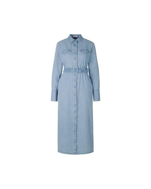 Riani Blue Denim hemdblusenkleid