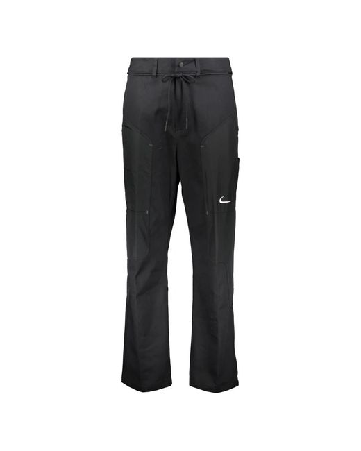 Nike Fitness ,Zwart ,Katoen Off- Techno Track Broek in het Black voor heren