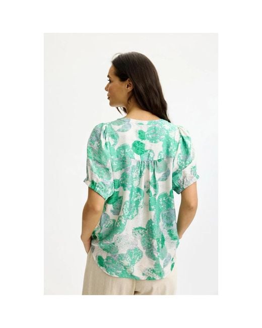 Blouses iN FRONT de color Green