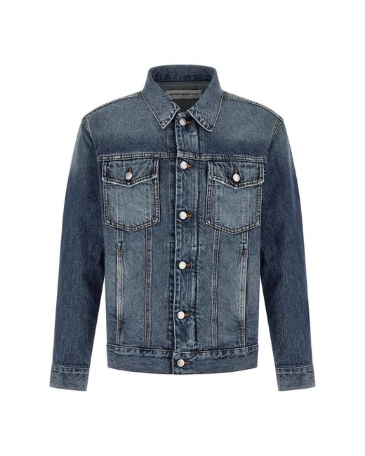 Department 5 Blue Denim Jackets for men