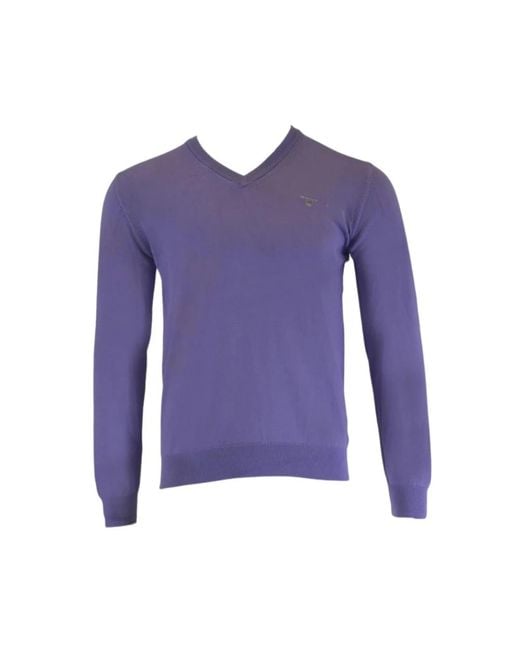 Knitwear > v-neck knitwear Gant pour homme en coloris Blue