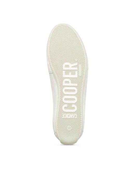 Candice Cooper White Sneakers rock fabric