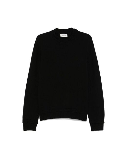 ATOMOFACTORY Black Round-Neck Knitwear for men
