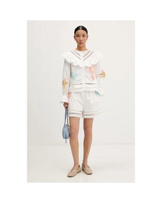 Blouses Never Fully Dressed de color White
