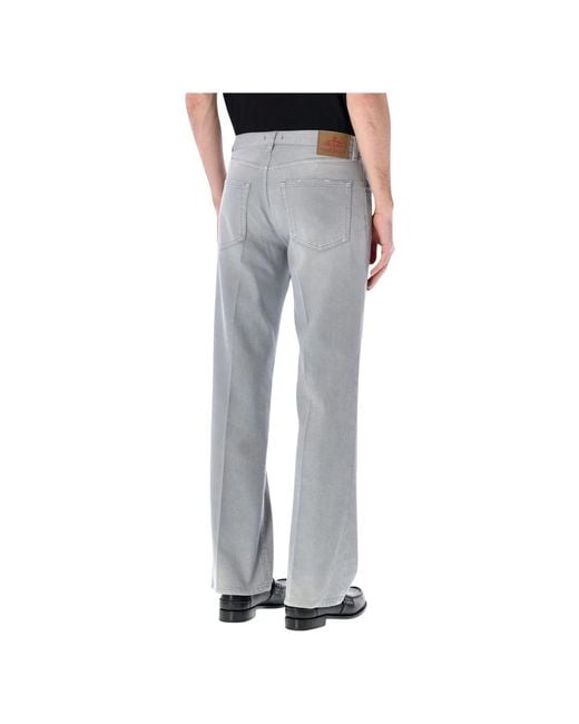 Prada Gray Straight Fit Jeans for men