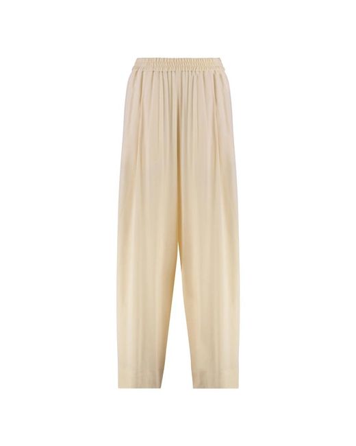 Wide Trousers di Fabiana Filippi in Natural